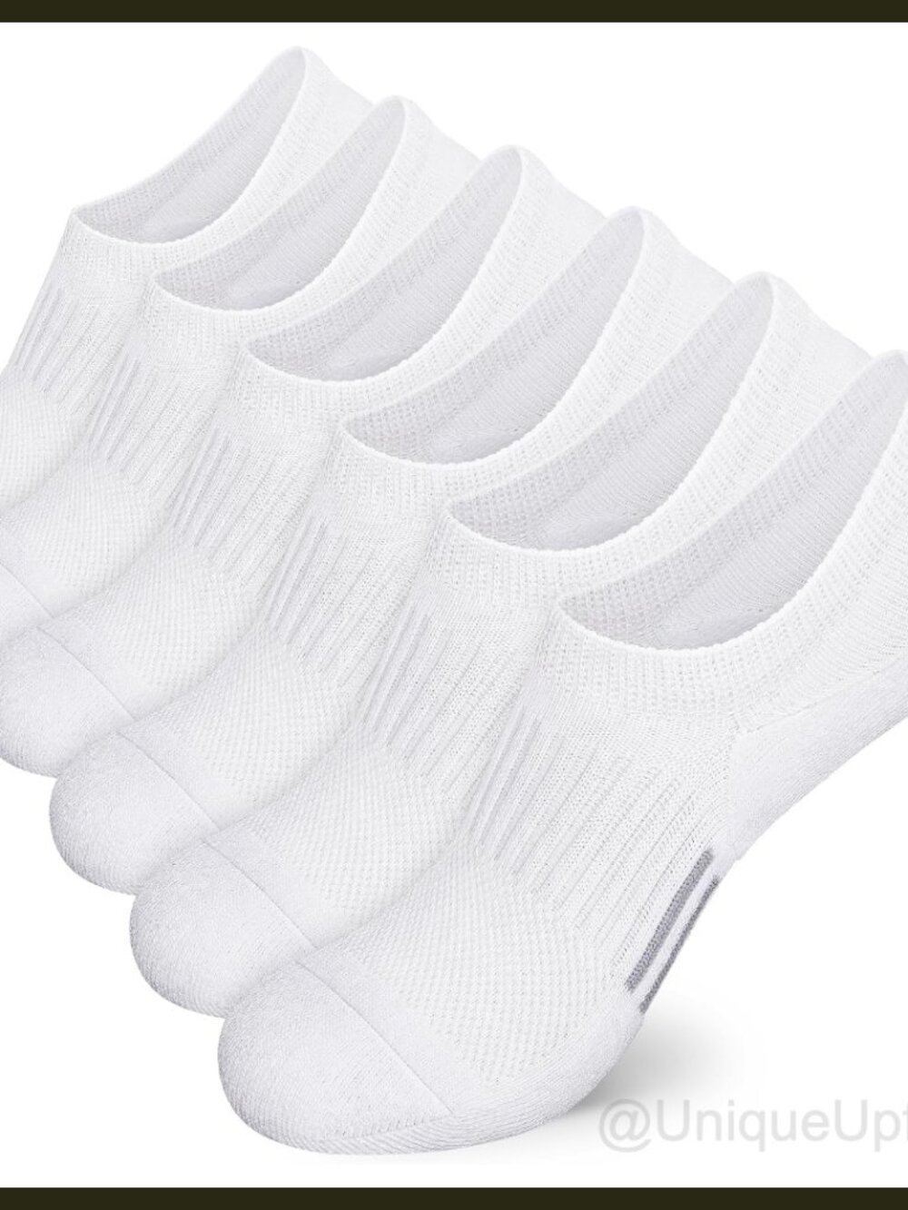 Airacker Womens No Show Athletic Cushioned Low Cut Running Ankle Socks 6 Pairs